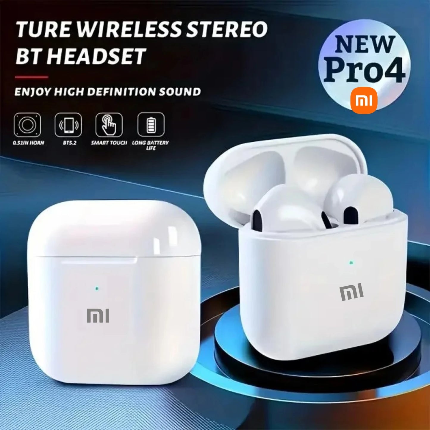 Xiaomi Air Pro4 Wireless Earbuds – HiFi Sound & Mic